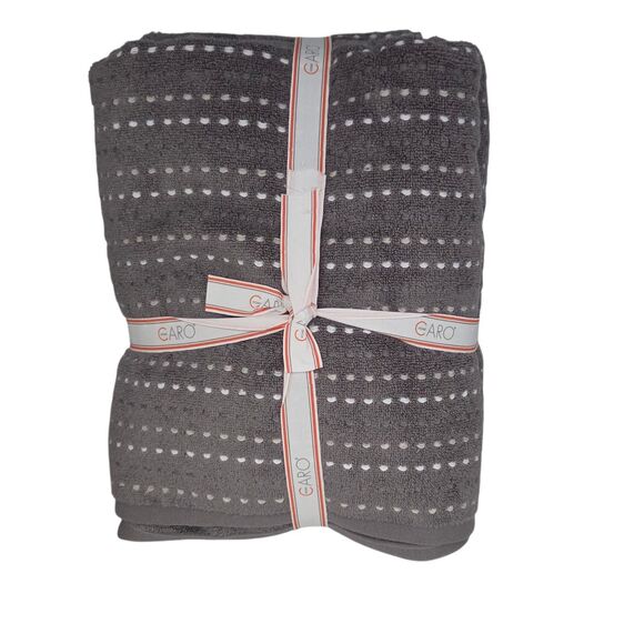 Caro Home 6pc Gray Soft Cotton Towel Set 2 Bath 2 Hand 2 Washcloths - Picture 4 of 11